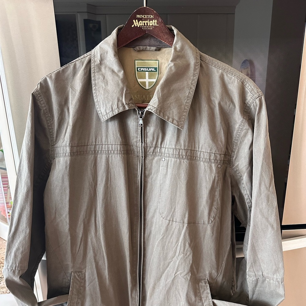 Zara Gray Lightweight Shirt Jacket with Collared Neckline